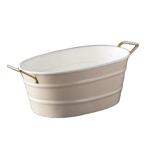 <b>Beverage</b> <b>Tub</b> With Handle Custom Logo Print Metal Champagne Wine Cooler Galvanized Large 5 Litre Capacity <b>Ice</b> <b>Bucket</b> Event Supply - Product Image 5