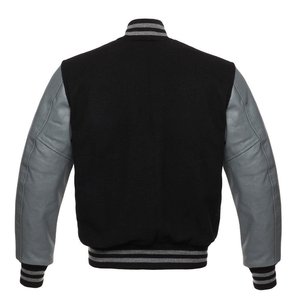 Chaquetas Varsity Premium con Mangas de Cuero, Cuerpo 100% Lana, Logotipo de Marca Personalizado, Impresión, Bordado, Chenille, Producto de Primera Calidad a Precio Económico - Product Image 4