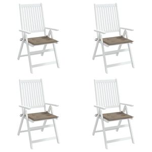 4 pz Taupe Oxford tessuto sedia da giardino cuscini 19.7 "x 19.7" x 1.2 "per uso esterno - Product Image 4