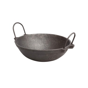 Kadai-utensilios de cocina de hierro fundido, juego antiadherente para cocinar y servir, Base pesada de hierro para casa, Hotel y restaurante - Product Image 2