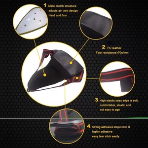 <b>Red</b> Soft Lightweight Contoured Groin Protection <b>Belt</b> for Men Adjustable Sports Waist Support All Seasons Polyester Cotton - Product Image 4