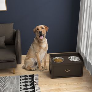 Set di Ciotole Rialzate per Cani di Taglia Grande con 2 Contenitori per Cibo, Stazione di Alimentazione Pratica per Animali Domestici - Product Image 1