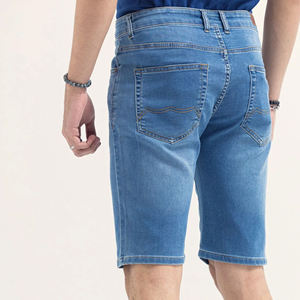 Slim Fit Denim Shorts Strech Waist Casual Streetwear Ripped <b>Jean</b> Bottoms 100% Cotton Washed Shorts Oem Wholesale Supplier - Product Image 2