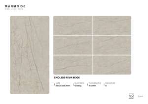 Carreaux de porcelaine brillants de luxe premium, format grand 600x1200, pour sols et murs, décoration intérieure - Product Image 5