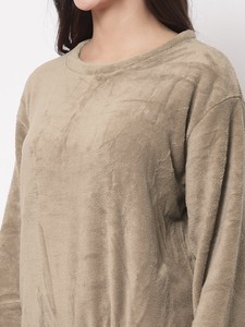 Combinaison de nuit chaude en polaire pour femmes, pour l'hiver - Product Image 4