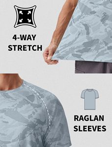 Mens Athletic Shirts Short Sleeve Protection <b>Swimming</b> Shirts Quick Dry Gym <b>Tshirt</b> Lightweight <b>Swimming</b> Shirt - Product Image 6