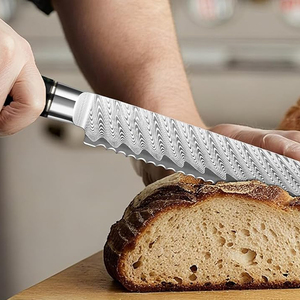 Ensemble de couteaux de chef en acier Damas artisanal avec étui en cuir, ensemble de couteaux de cuisine pour la cuisine à domicile et les tâches culinaires - Product Image 5