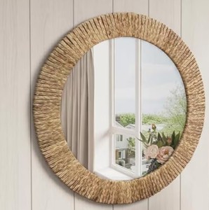 SN HANDICRAFTS Trendy Glass Rope Mirror Round Royal Design Bathroom Mirror <b>Wall</b> Hanging Venetian <b>Wall</b> <b>Sconce</b> - Product Image 1
