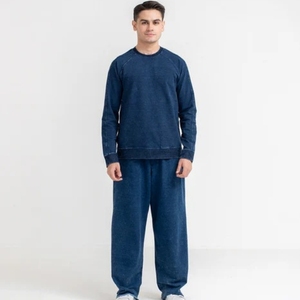 Jeans en denim Nirben |   Nouveau pantalon décontracté pour homme, style américain rétro, coupe droite et large, délavé, pour l'automne - Product Image 1