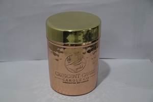 High Quality Hammered Copper Candle Jar with Polished Natural Finish 10 oz Luxury Copper Jar for Candles Empty Round Container - Product Image 2
