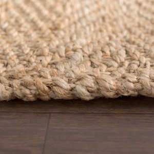 Custom-Size Modern Style Hand-Woven Natural <b>Jute</b> <b>Rug</b> Cotton Floor Mats for Home Hotel Living Room Restaurant or Guest Room - Product Image 5
