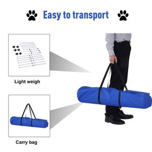Robusto Set di Pali per Addestramento Cani all'Aperto, Attrezzatura per Velocità e Agilità con Borsa per il Trasporto - Product Image 4