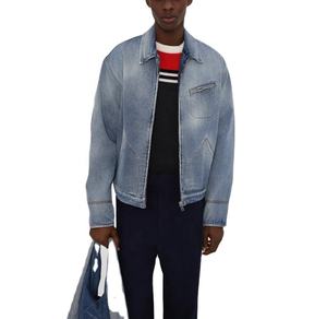 Veste de travail automne-hiver de haute qualité pour hommes toile de coton personnalisée taille XL veste en jean de mode décontractée d'extérieur de rue haute - Product Image 3