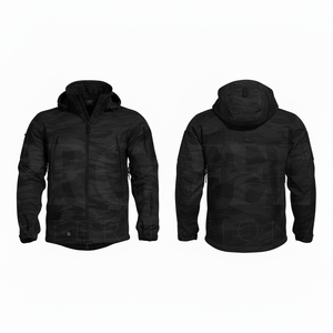 Whole Sale Custom Waterproof Lightweight Hooded Jacket Windproof Outdoor Casual Jacket Long Sleeve Zip Up Closure <b>Coat</b> for Men - Product Image 2