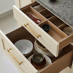 Poignées de meuble ovales en alliage de zinc, style néo-classique moderne, durables et minimalistes, pour tiroirs de cuisine, commodes et tables de nuit - Product Image 5