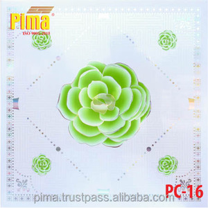 Dalles de plafond pour sous-sol de style asiatique 2x4 finies - 100% étanches, anti-affaissement, en vinyle, remplacement pour Armstrong USG - Product Image 1
