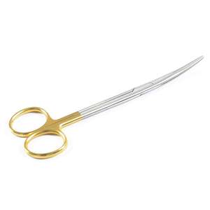 Tijeras de disección TC Metzenbaum con mango de carburo de tungsteno dorado, rectas y curvas, instrumentos quirúrgicos de operación, CE ISO, de Dentavex - Product Image 6