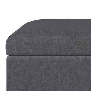 Table basse de rangement gris ardoise Owen, tabourets et ottomanes élégants - Product Image 2