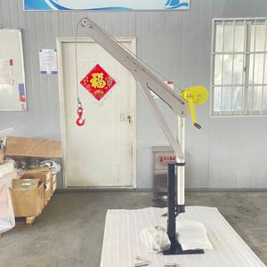 رافعة محمولة صغيرة من سبائك الألومنيوم/رافعة دافيت يدوية بالسعة ، مركبة مركبة محمولة على ذراع تلسكوبية - Product Image 3