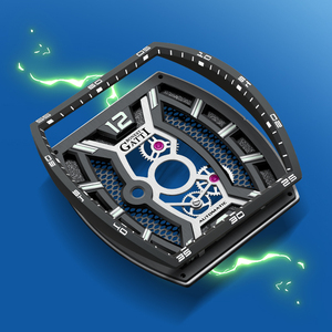 Montre mécanique à double squelette Bonest Gatti, système d'éclairage nocturne, mouvement automatique, bracelet en caoutchouc pour homme, résistance à l'eau 50M, BG5601 - Product Image 2