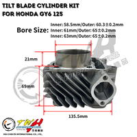 TWH GY6 125 Kit cylindre de 58.5mm pour moto de course Pièces hautes performances pour Honda