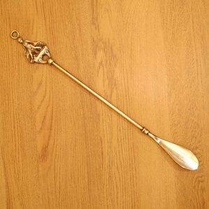 Durable Brass <b>Shoe</b> Horn Long Length Easy Handling Suitable For All Types Of <b>Shoes</b> And Boots Wearing - Product Image 6