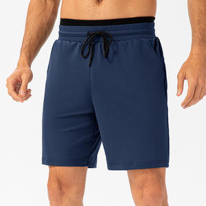 Pantalones Cortos Unisex de Color Sólido con Cordón Ajustable en la Cintura, Corte Holgado, Ropa Deportiva - Product Image 3