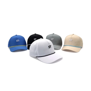 Gorras de Golf Originales de Fábrica, de 5 Paneles, con Visera Precurvada, Logotipo Bordado en 3D Personalizado, Orificios Cortados con Láser, Gorra de Golf Multicolor VN - Product Image 5