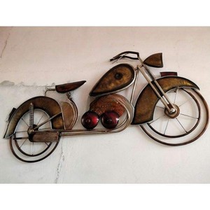 Decoración de Pared de Bicicleta de Hierro Hecha a Mano, Arte de Pared Vintage Único para Decoración del Hogar, Regalo de Diwali, Decoración de Sala de Estar - Product Image 2