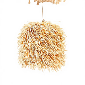 2026 Collection KRAFTERS Modern Raffia hanging Pendant Lights - celling <b>Decorations</b> inside and outside Raffia Chandeliers - Product Image 1