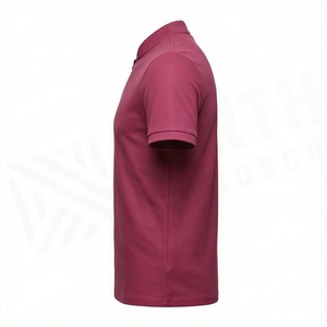 Polo à manches courtes pour homme, coupe ample, col zippé, en coton épais, grandes tailles, vêtements décontractés - Product Image 3