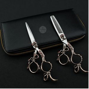 Ensemble de ciseaux de coiffure Luminex avec manche coloré et ciseaux à effiler pour usage professionnel - Product Image 5