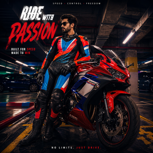 Combinaison de moto en cuir Samroz Sports pour homme, une pièce, protections CE amovibles, toutes saisons, résistante à l'eau, respirante, coupe-vent, course - Product Image 6