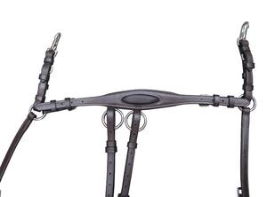 Professional FAB International BP01 Durable Comfortable Leather Breastplate Martingale Adjustable Equestrian Tack for <b>Jumping</b> - Product Image 4