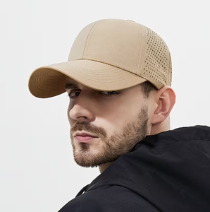 Casquette de baseball beige en acrylique camouflage avec maille respirante, ajustement réglable, unisexe, style streetwear d'hiver pour l'extérieur - Product Image 6