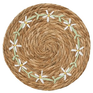 Sets de table ronds naturels de haute qualité, style bohème, tapis de table tissés en jonc de mer pour la décoration de table et de fête, fabriqués au Vietnam - Product Image 6
