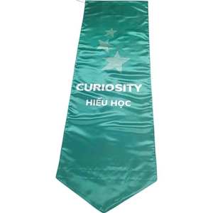 Bandera colgante de satén de poliéster con impresión digital para la vuelta al cole y graduación, servicio OEM ODM desde China - Product Image 1