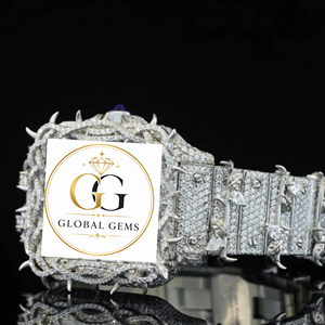 Reloj de Diamantes Totalmente Blanco para Negocios, Eventos Formales y Oficina, Disponible a Precio Accesible, Venta al Por Mayor - Product Image 5