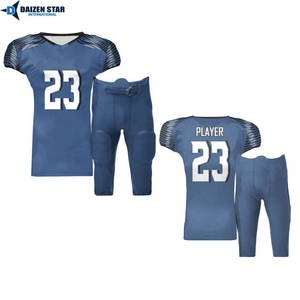 Tenue de football américain unisexe pour adultes avec noms et numéros d'équipe personnalisés - Respirante, anti-humidité, protection UV UPF 50 - Product Image 3