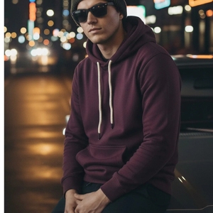 Sudadera con Capucha Oversize Bordada para Invierno 2026 - 100% Algodón con Forro Polar de Poliéster, Disponible en Todos los Tamaños y Colores, y Personalizaciones - Product Image 5