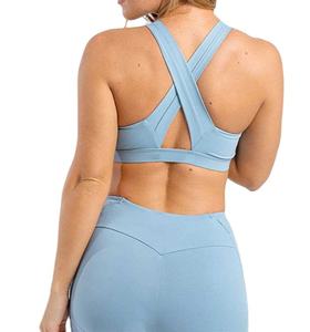 Nouvel ensemble de yoga décontracté en deux pièces pour femmes et hommes, en coton 100% respirant, soutien-gorge de sport et leggings - Product Image 2
