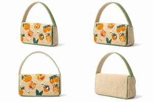 Bolso de Mano de Perlas Hecho a Mano de Lujo para Mujer, Diseño Floral Cítrico, Artesanía Premium, Elegante Regalo para Fiestas Nocturnas - Product Image 4