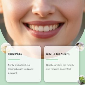 Bain de bouche à la menthe orchidée, parfum naturel, pour une haleine fraîche, nettoyage doux des dents, portable pour la maison ou les déplacements - Product Image 3