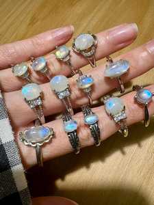 925 Sterling Silver Moonstone <b>Crystal</b> <b>Ring</b> Genuine Moonstone <b>Crystal</b> <b>Ring</b> Wholesale Price - Product Image 4