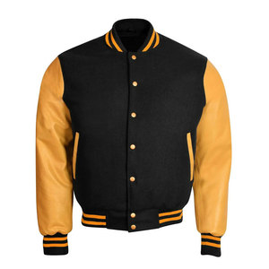 Econex Sports Men's Varsity Jacket Polyester/Cotton Fleece Windproof Solid Color <b>Covered</b> <b>Button</b> Closure Casual Winter Slim Fit - Product Image 1