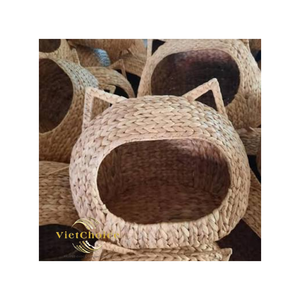 Wholesale Natural Seagrass <b>Cat</b> <b>Bed</b> Handwoven Indoor Pet Resting Basket - Product Image 1