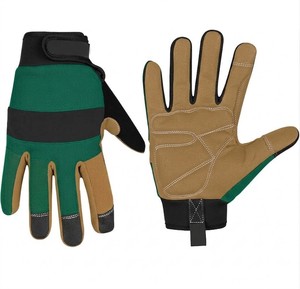Heavy Duty Hybrid Mechanic <b>Gloves</b> Synthetic Suede Palm Spandex Back Reinforced Padded Safety Work <b>Gloves</b> Europe Market - Product Image 6