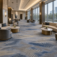 Tapis Axminster en laine et nylon tissé pour hôtel, salle de bal, salle de banquet, tapis de sol ignifuge, design personnalisé, usage commercial