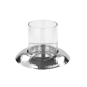 Lanterne à bougie en métal faite à la main avec motif floral coupé Bougeoir en métal fini avec poignée fabriqué par Zahid Exports - Product Image 6