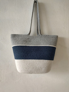 RTS Braided Cotton Shoulder Bag <b>Woven</b> Tote Organic Cotton Women Handbag Bulk Wholesale Ready to Ship - Product Image 3